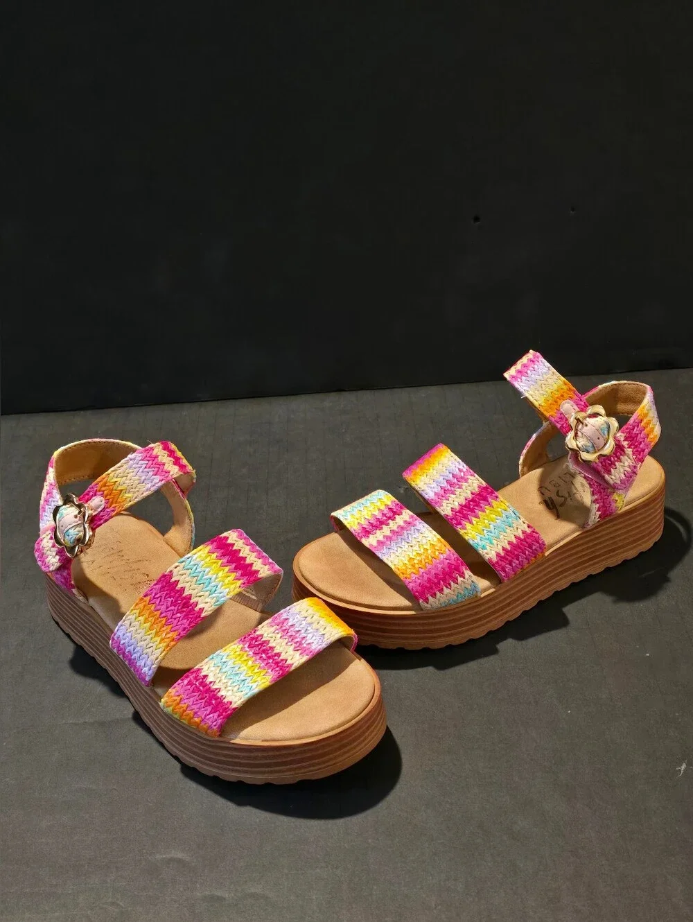 Blowfish Malibu Journey-K Strappy Platform Sandal SZ 3 KIDS